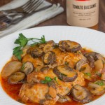 Easy Dutch Oven Balsamic Chicken Marsala