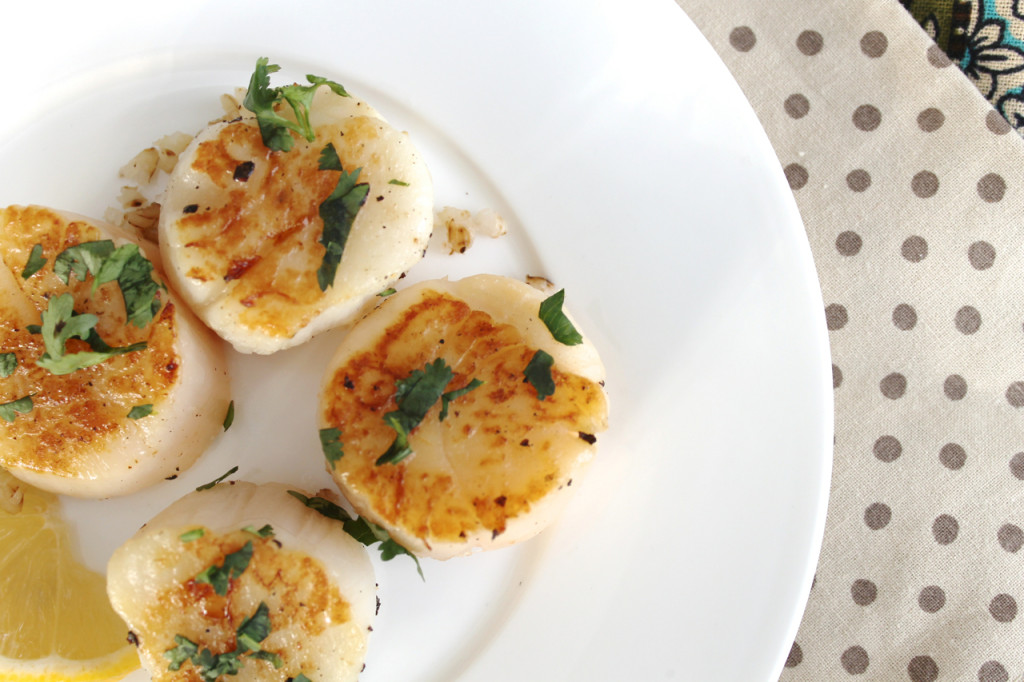 New Recipe! Quick Pan Seared Scallops