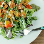 New Recipe! Roasted Pork Fajita Salad with Coconut Lime Dressing