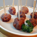 Tangy Apple BBQ Cocktail meatballs