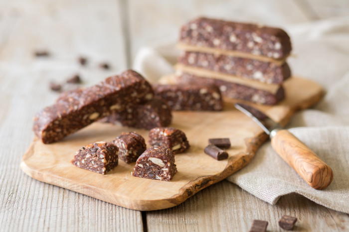 Chocolate, Chocolate Chip Fruit and Nut Bars