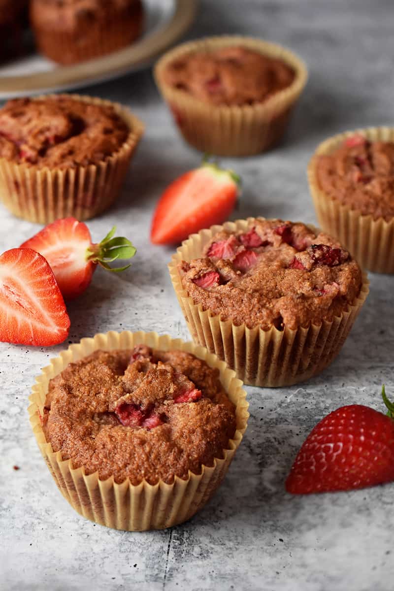 The Best Healthy Strawberry Muffins Recipe (Paleo, Gluten-Free, Dairy-Free)