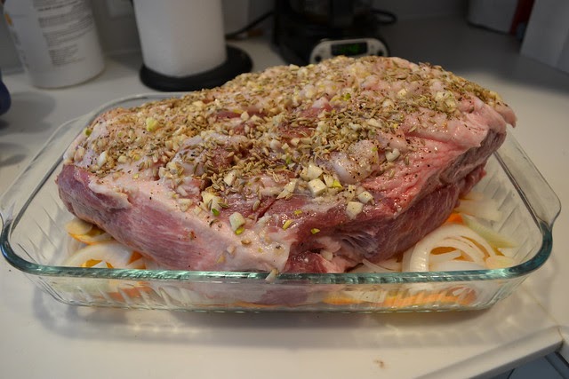 Caveman Food: slow roasted pork shoulder