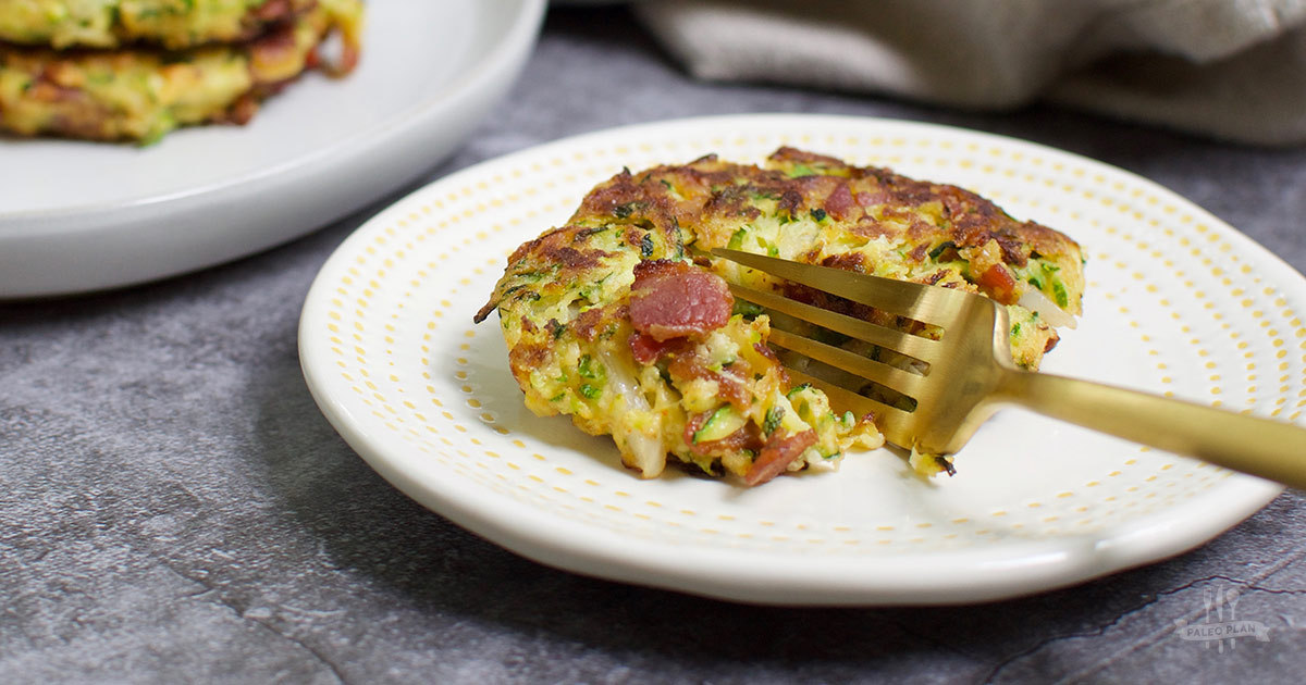 Crispy Bacon Zucchini Fritters Recipe