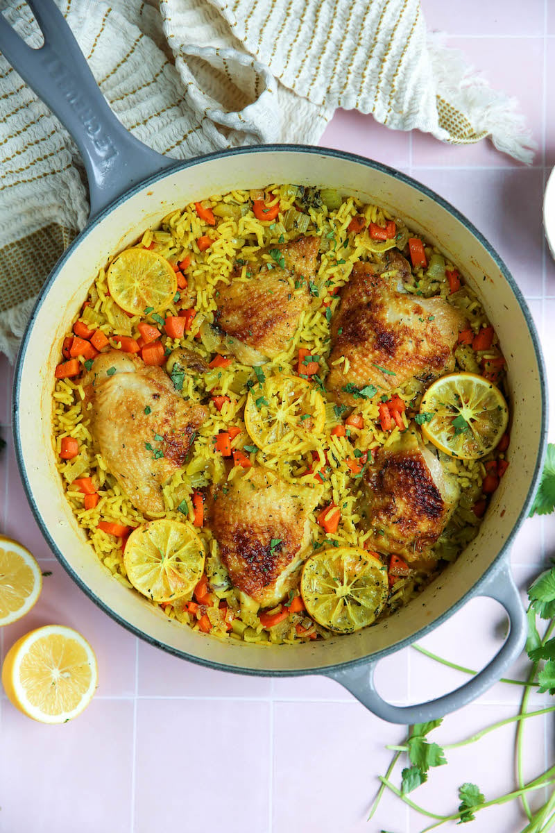 One-Pan Ginger Chicken & Rice