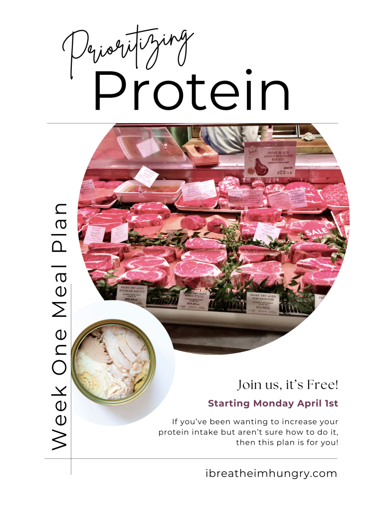 Prioritizing Protein Meal Plan – Week 1