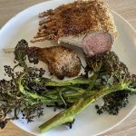 Rack of Lamb with crispy broccolini….