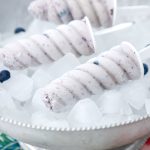 Blueberry Cheesecake Protein Popsicles