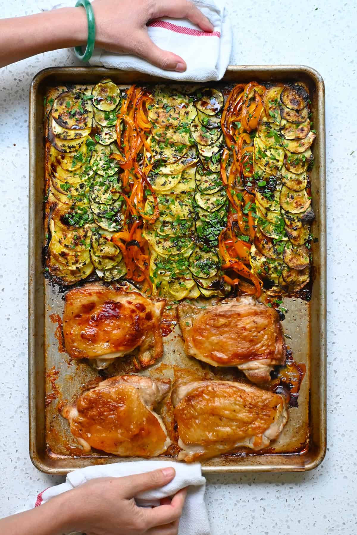 Sheet Pan Chicken and Veggies (Ratatouille-Style)