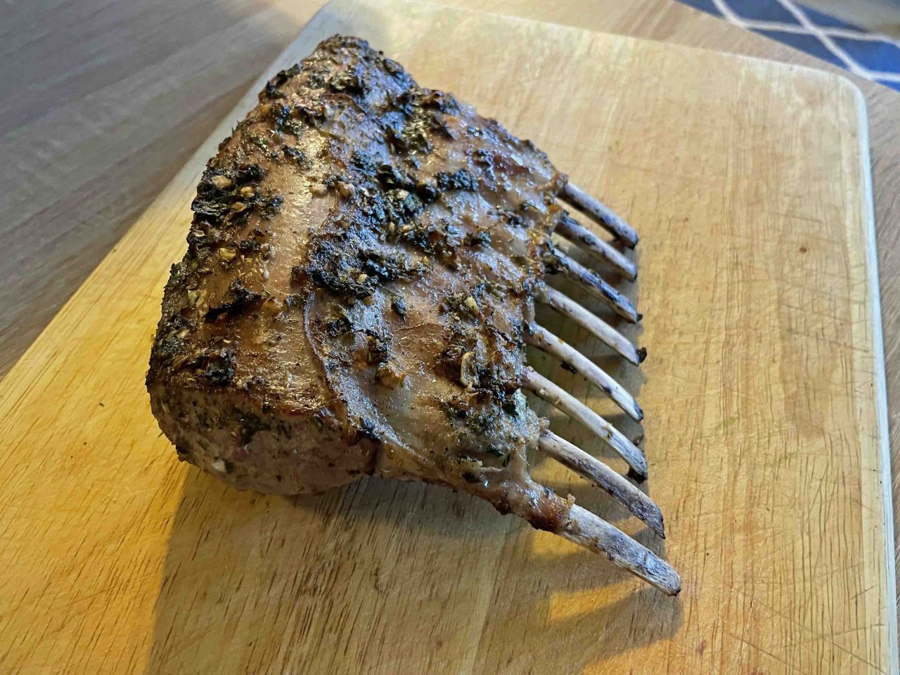 First attempt at  Rack of Lamb. #cookingcaveman…