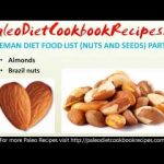 Paleo Diet Food List (Nut and Seeds Part 1)