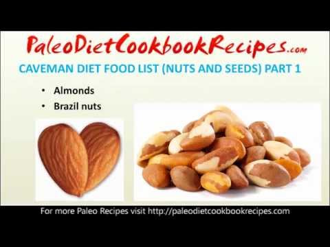 Paleo Diet Food List (Nut and Seeds Part 1)