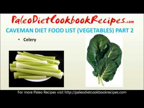 Paleo Diet Food List (Vegetables Part 2)